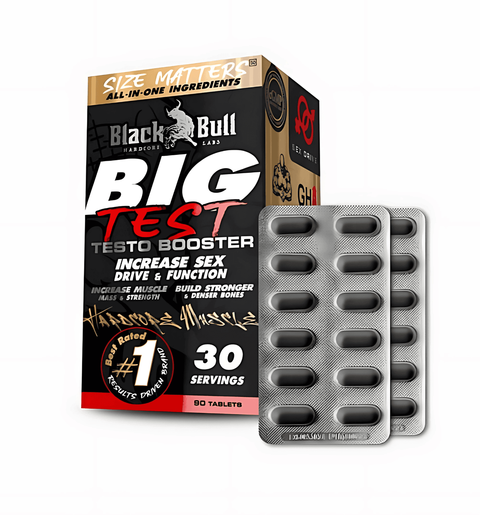 Natural test booster for strength and muscle – Black Bull Big Test