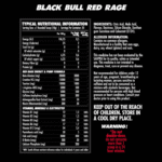 Black Bull HUGE Red Rage Nutritional Information