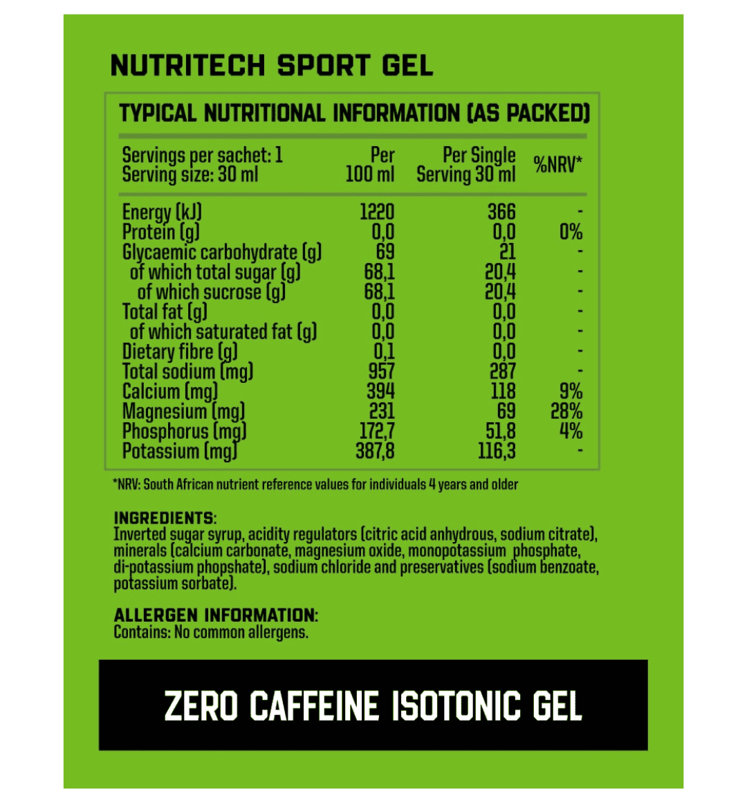 Endurade Sport Carbohydrate Gel 30ml