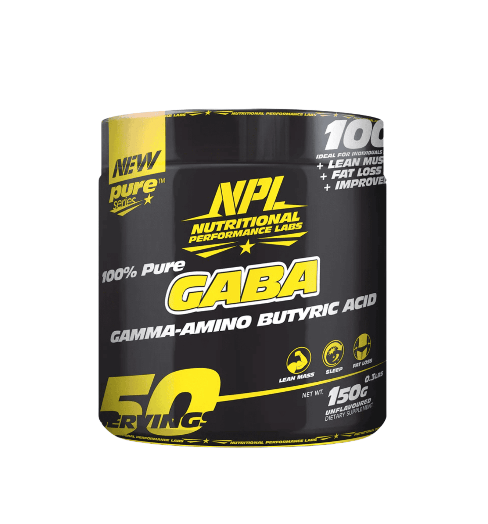 NPL GABA Powder – Natural Sleep Support and Hormone Booster Supplement