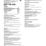 NPL Night Time Burn Information