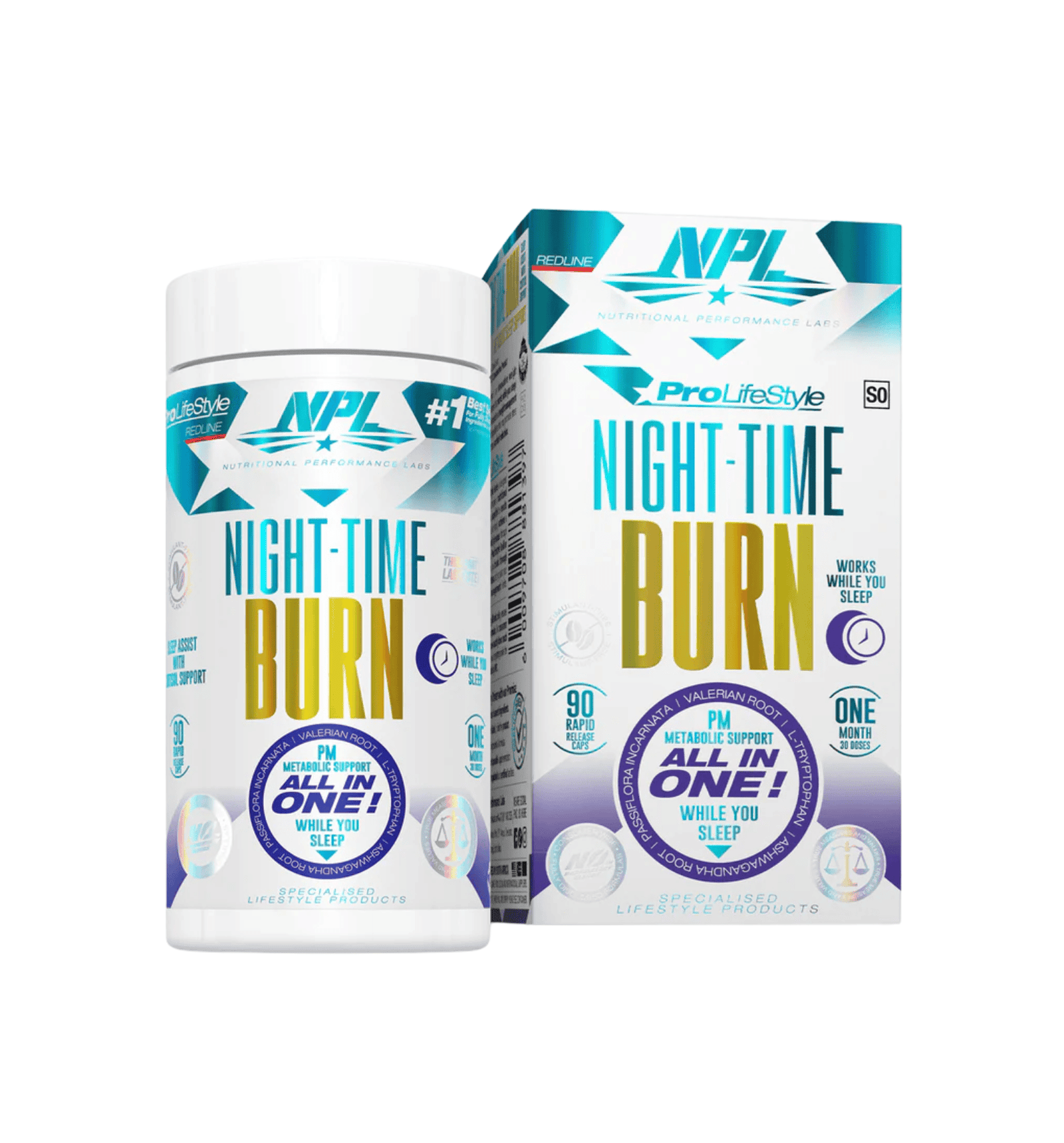 NPL Night Time Burn, night time fat burner, stimulant-free weight loss, burn fat while sleeping, cortisol support supplement, sleep aid for weight loss, natural sedative, adrenal support, fat burning night pills, NPL weight management, stress relief supplement, melatonin fat burner