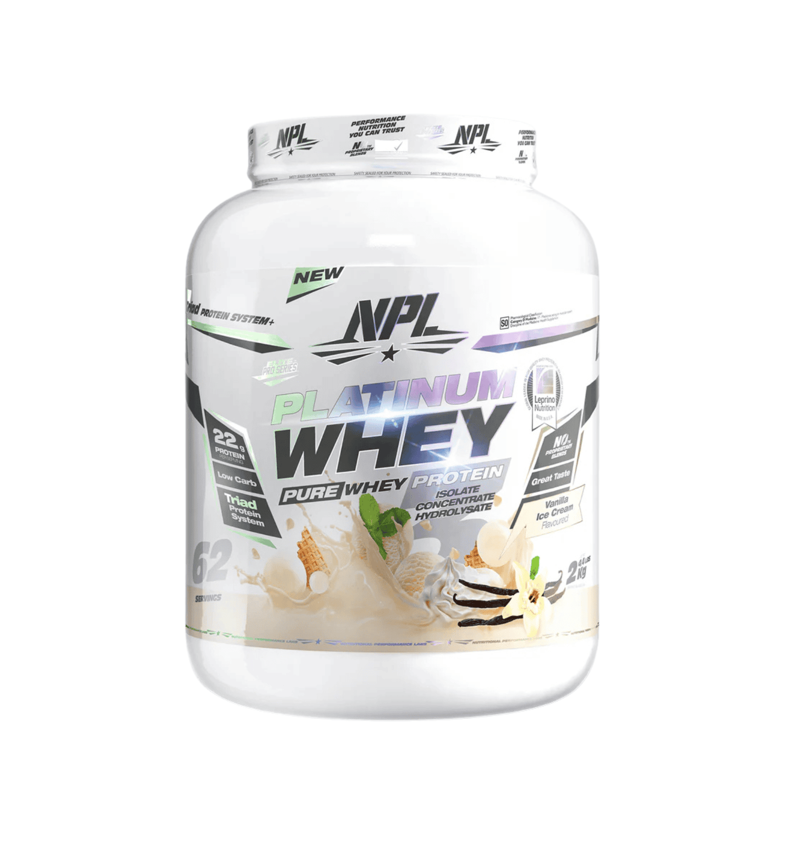 NPL Platinum Whey Vanilla Ice Cream