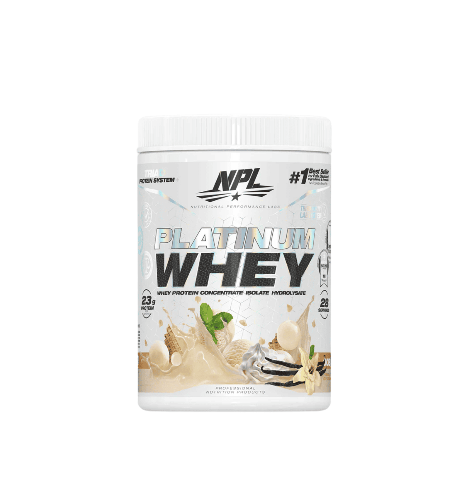 NPL Platinum Whey Vanilla Ice Cream