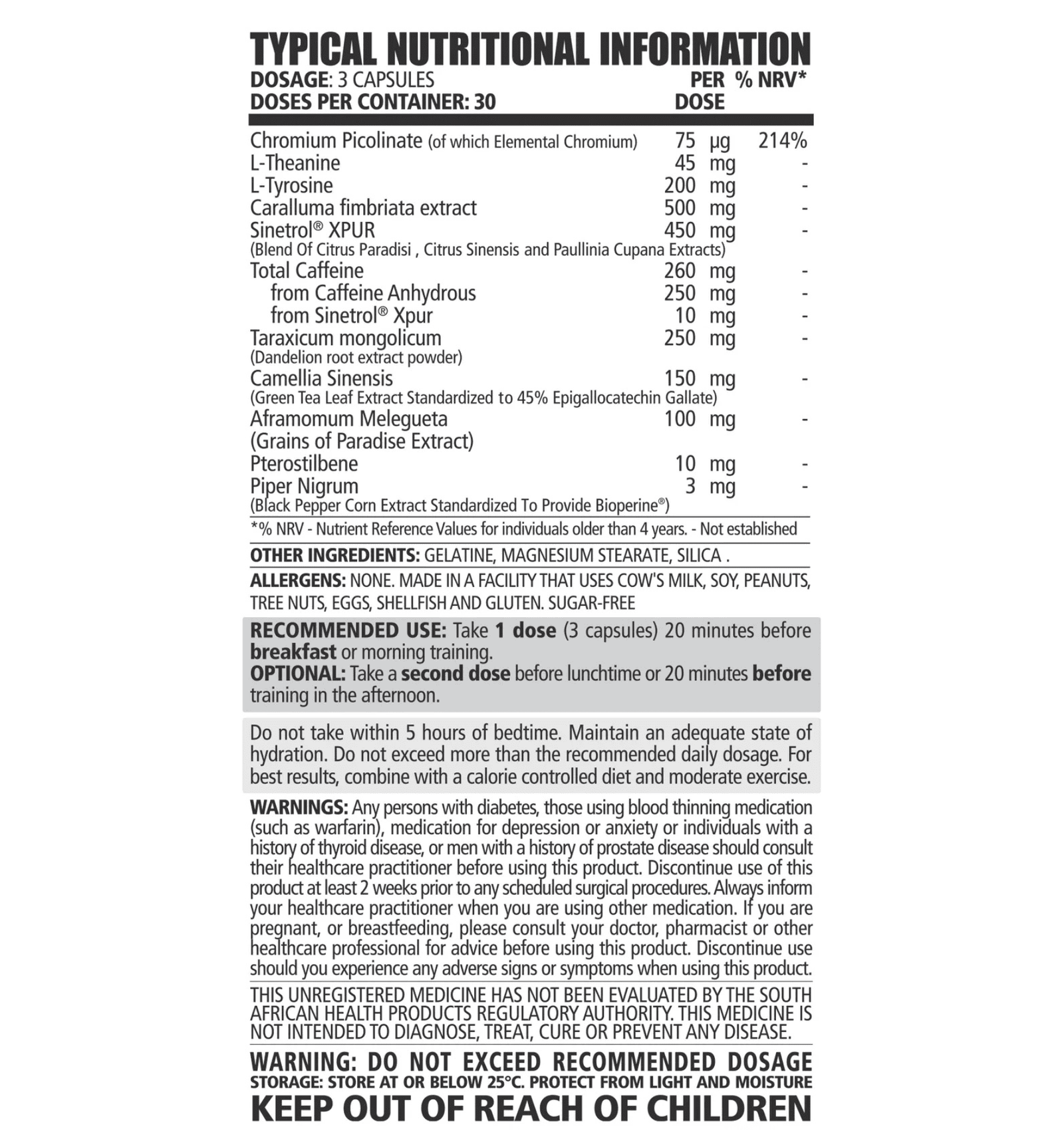 NPL Thermo Cuts Information