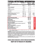 NPL Vaso Pump Nutritional Information