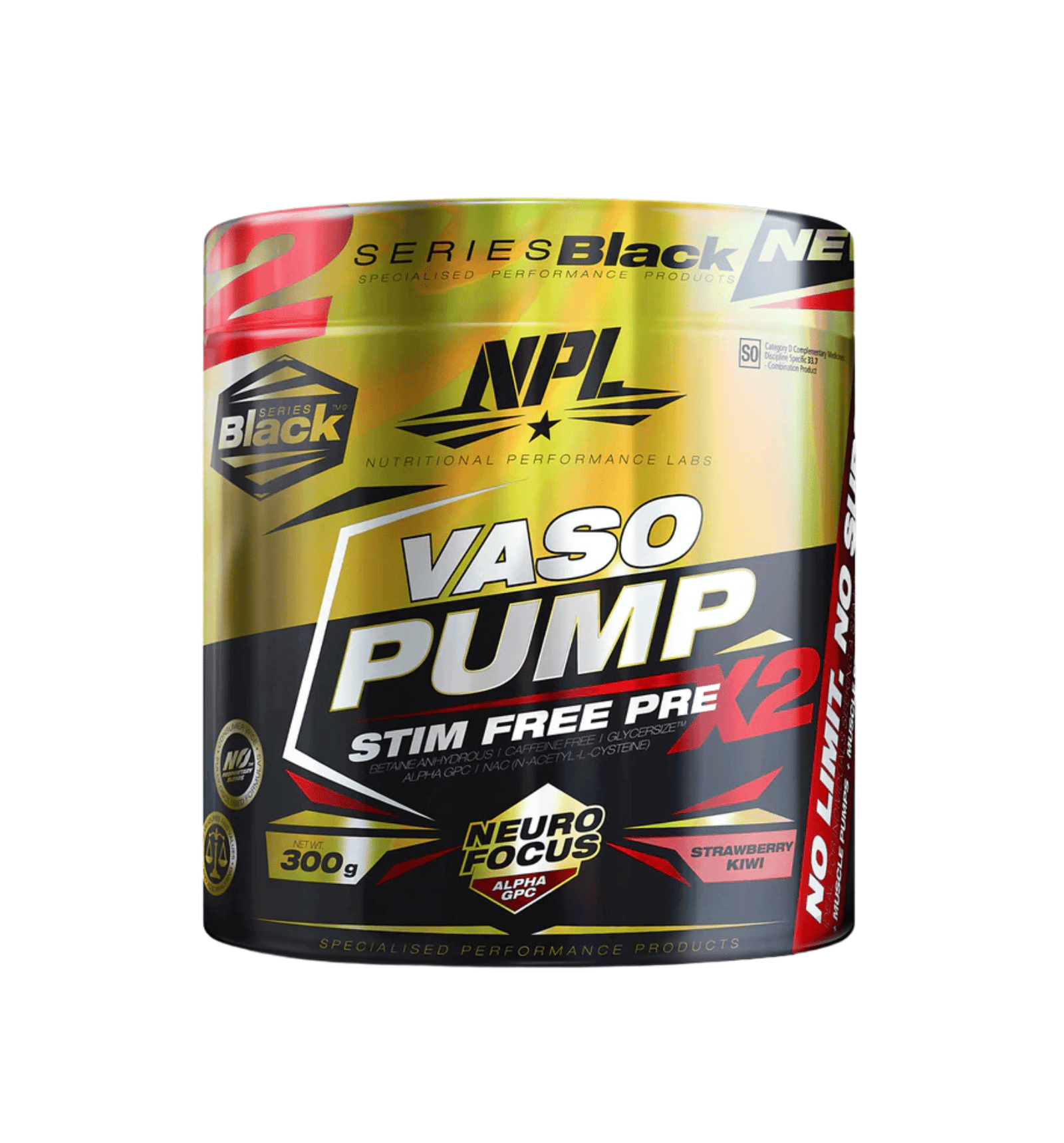 NPL Vaso Pump Pre-Workout – Stimulant-Free with GlycerSize for Muscle Pumps & Focus