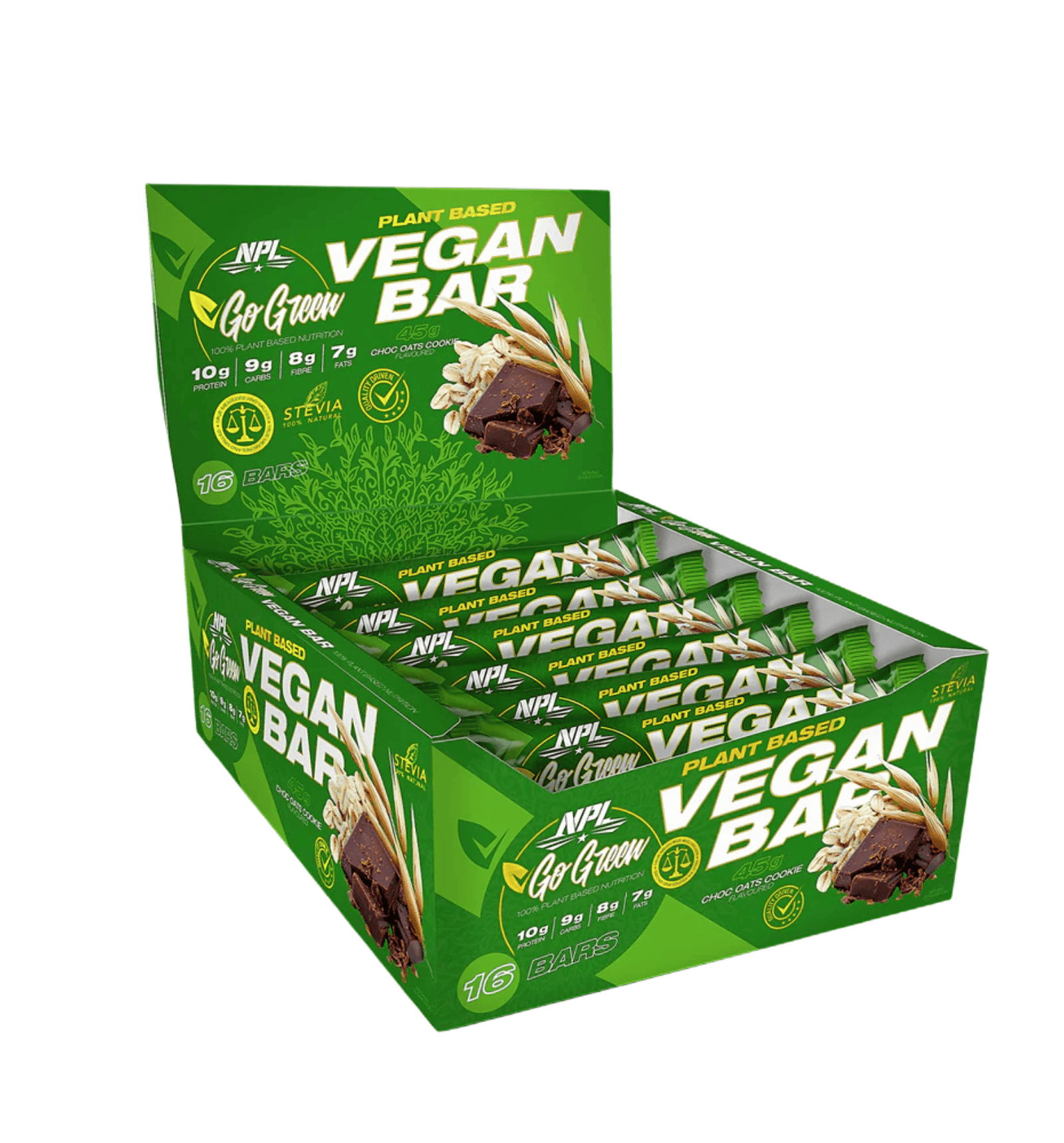 NPL Vegan Protein Bar – Plant-Based Protein Snack with Oats & Stevia