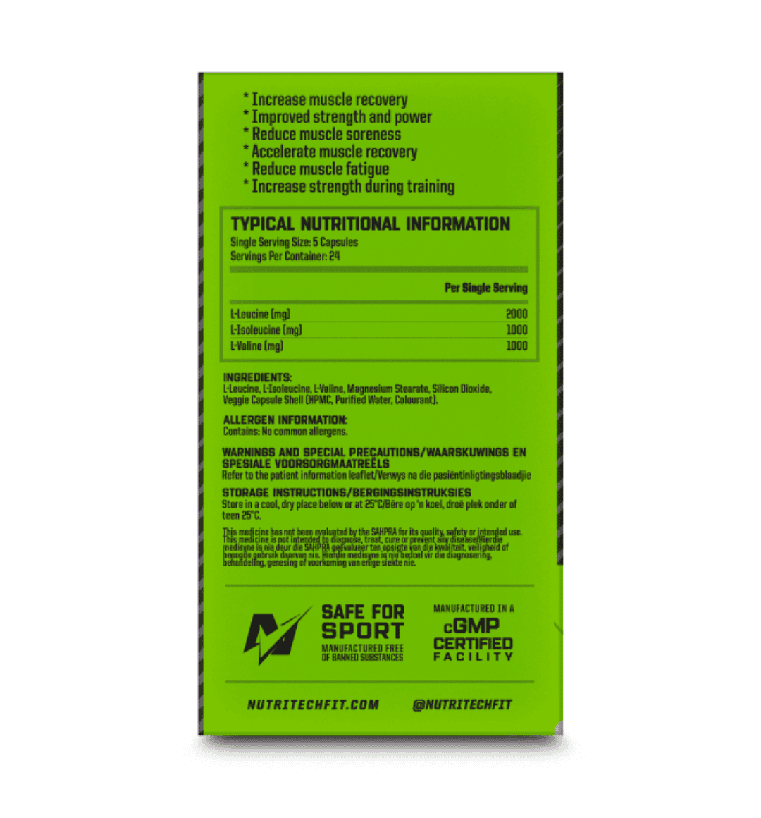 NutriTech BCAA 4000