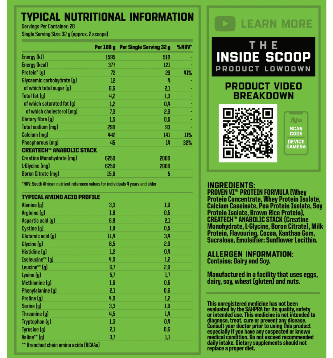 NutriTech Heavy-Duty Protein 4lbs (1.8kg)