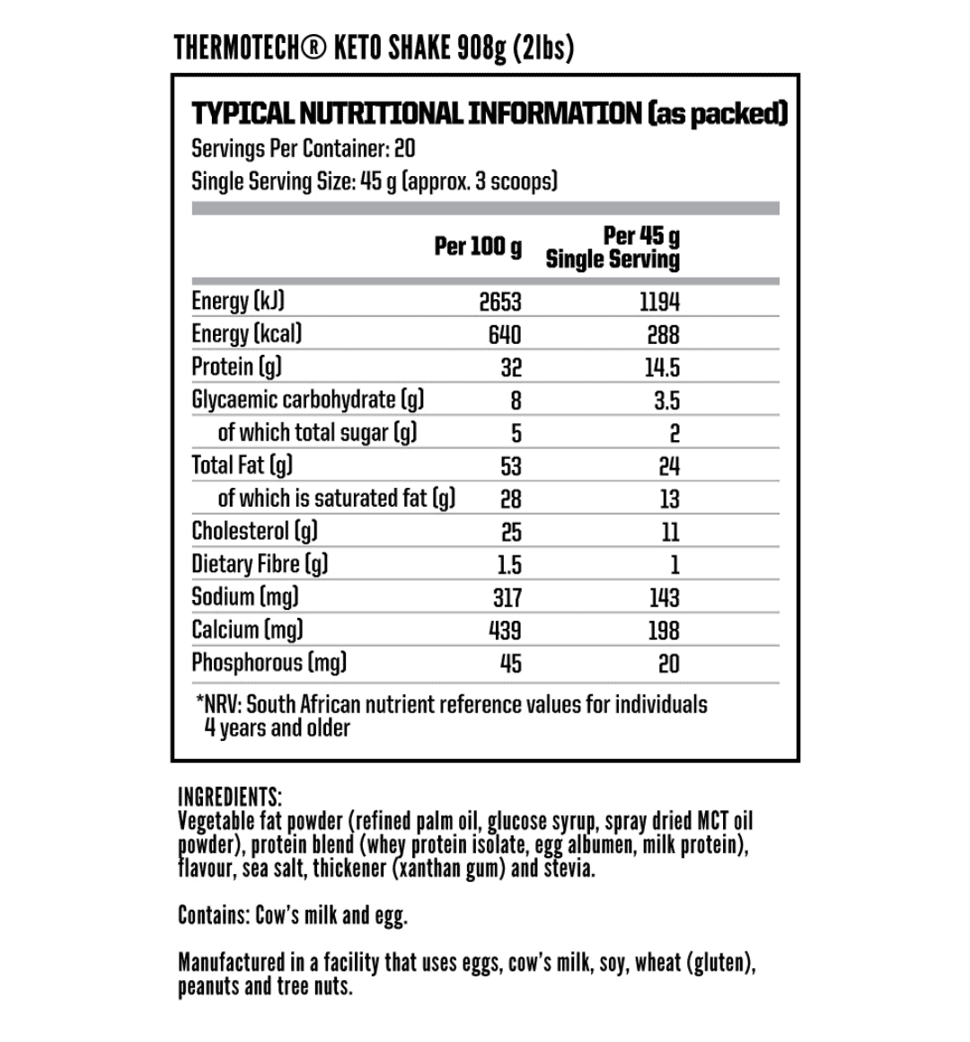 ThermoTech Keto Shake 908g
