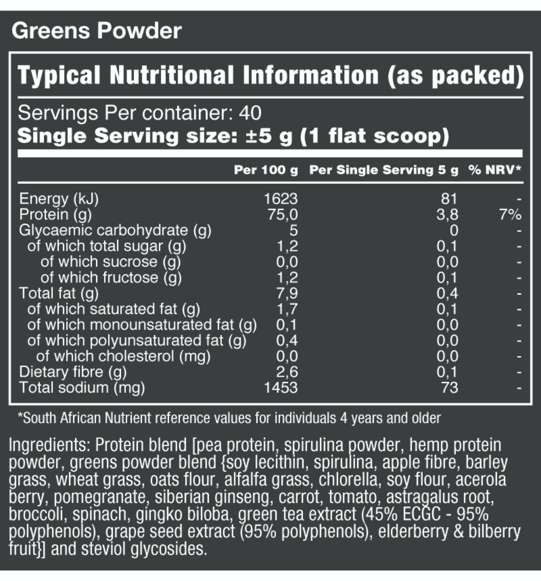 Vitatech Greens Powder 200g