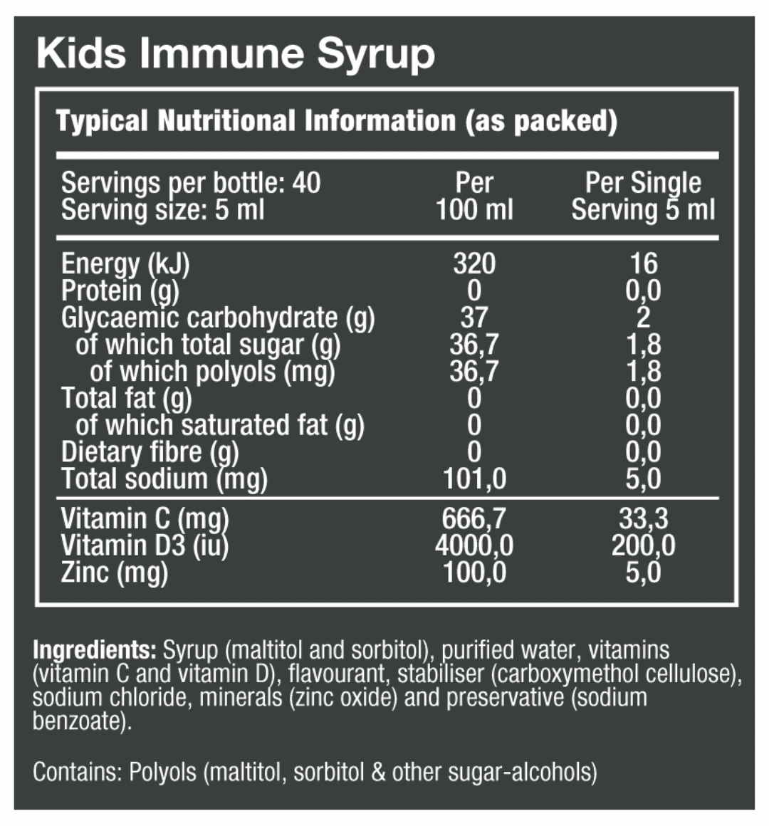 Vitatech Kids Immune Syrup